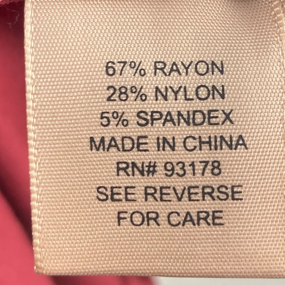 Pencil Skirt Philosophy Size 6 Burgundy Gold Zipper - Picture 11 of 11